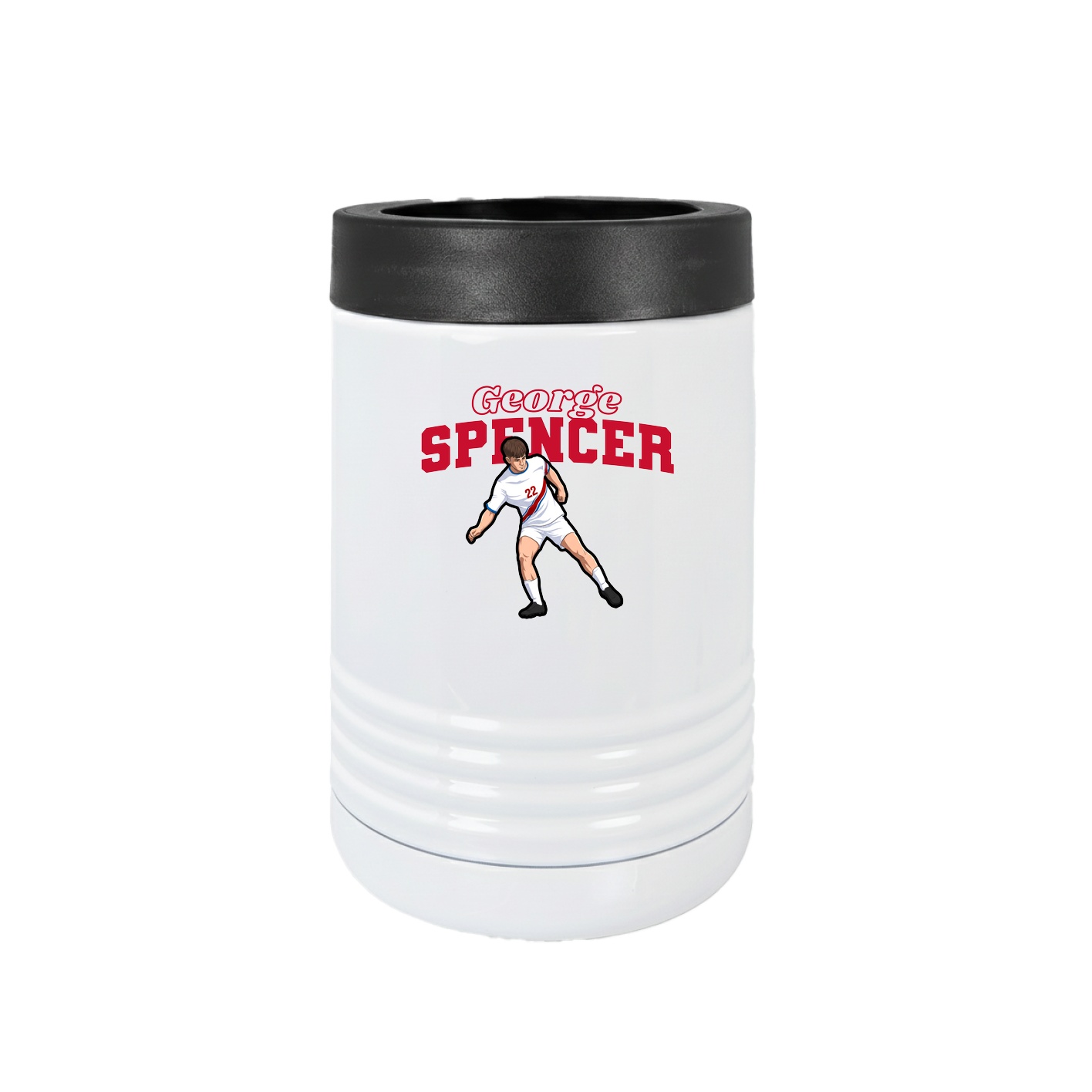 Beverage Holder — Name Arch in White