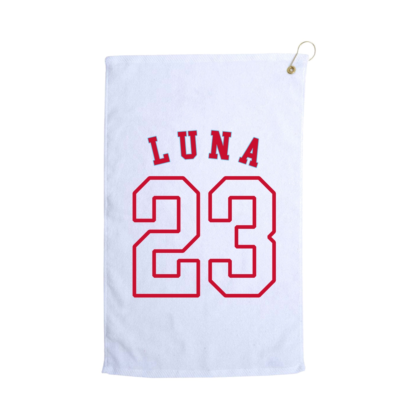 Golf Towel — Shirsey Arch in White
