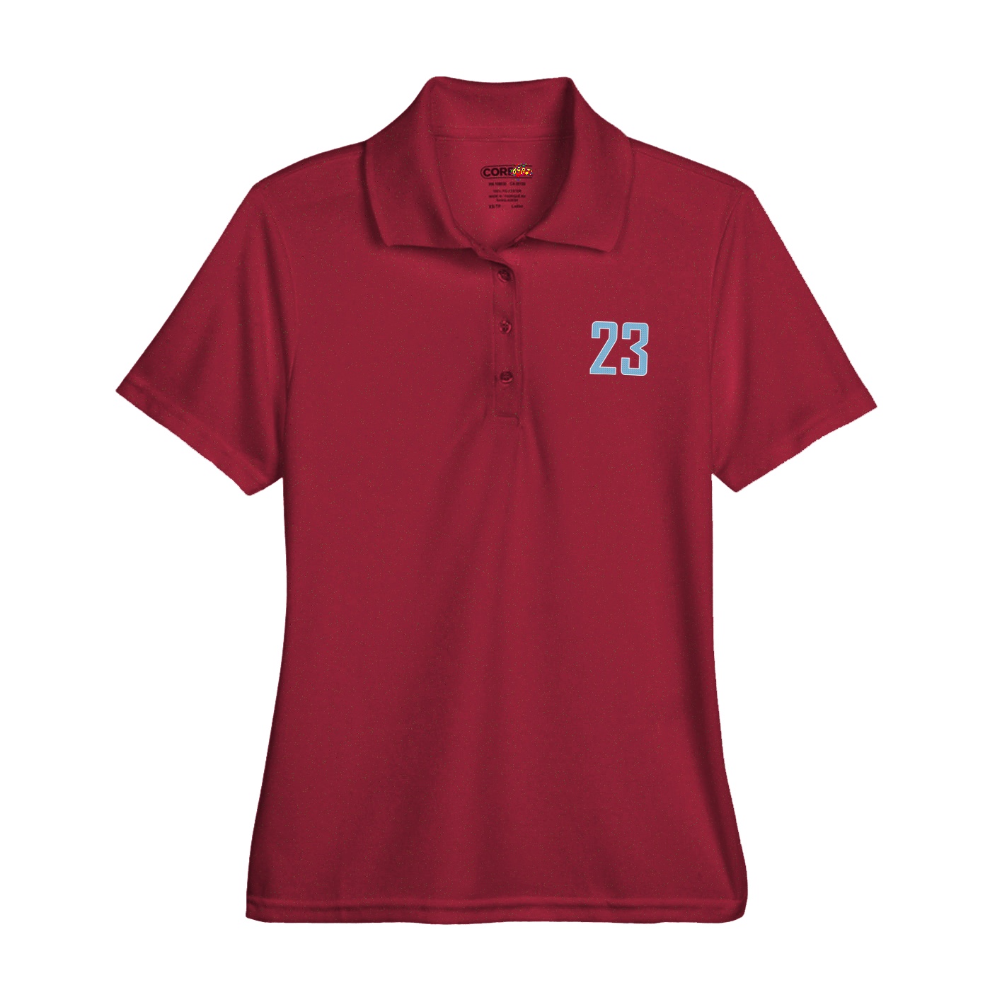 Womens Performance Polo — Front Shirsy in Red