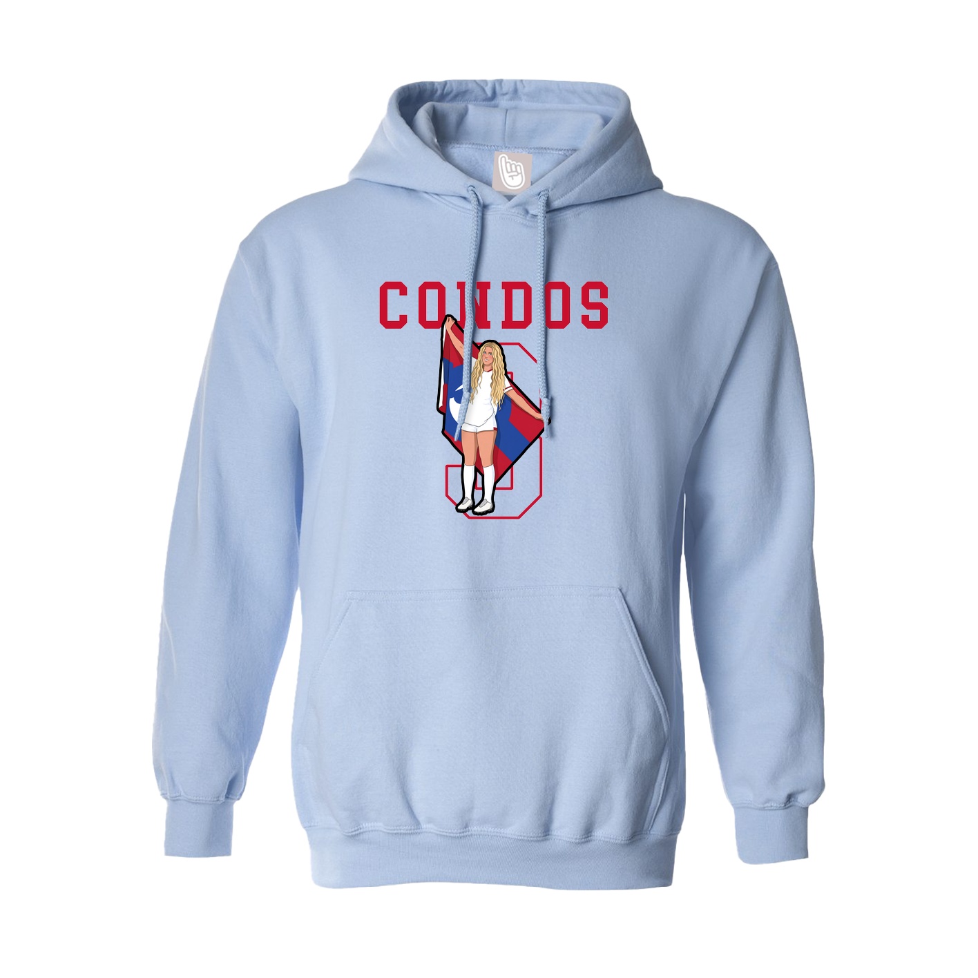 Hoodie — Shirsey in Light Blue