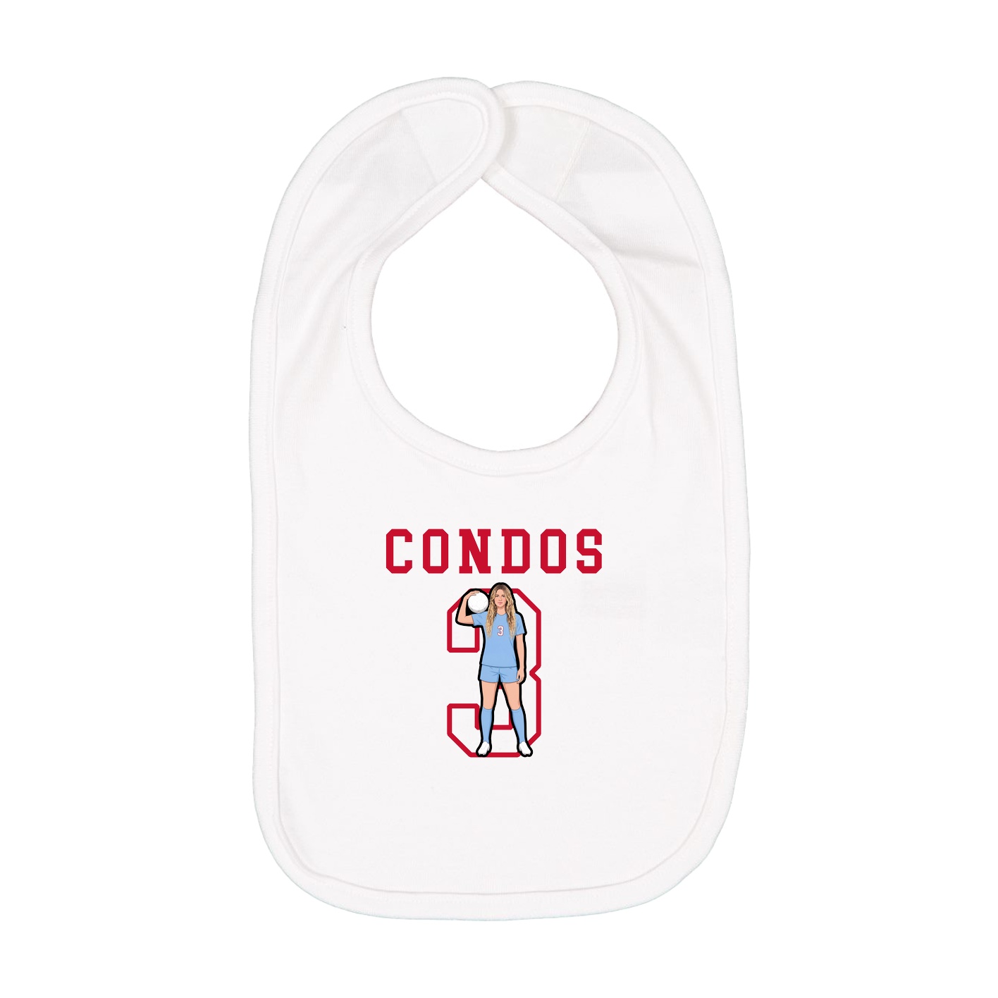 Infant Bib — Shirsey in White