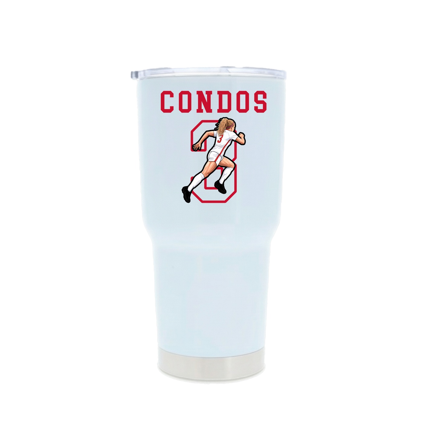 30oz Stainless Steel Tumbler — Shirsey in White