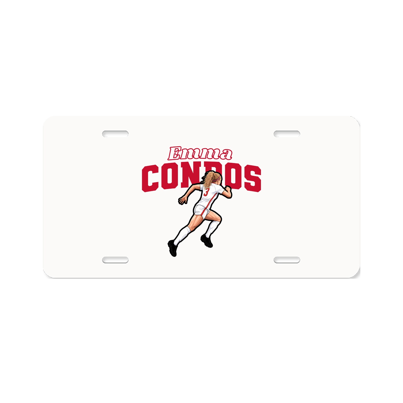 License Plate — Name Arch in Classic