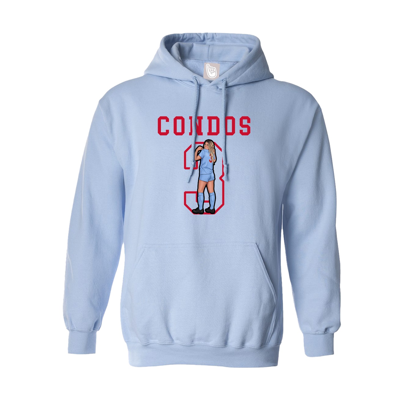 Hoodie — Shirsey in Light Blue