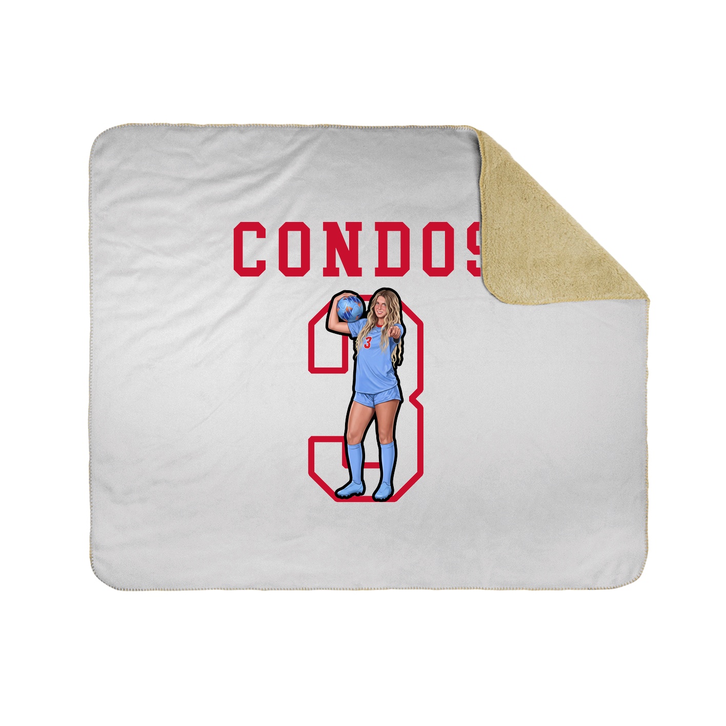 Throw Blanket — Shirsey in White