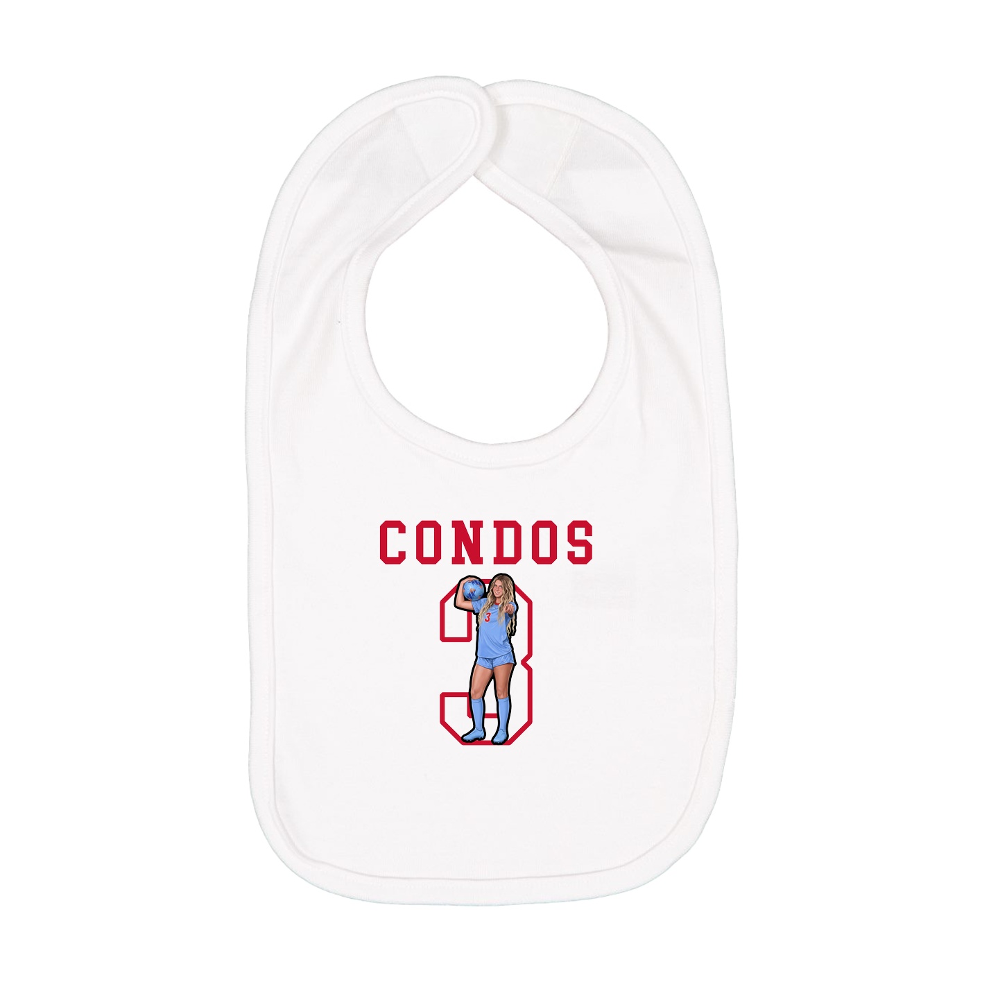 Infant Bib — Shirsey in White