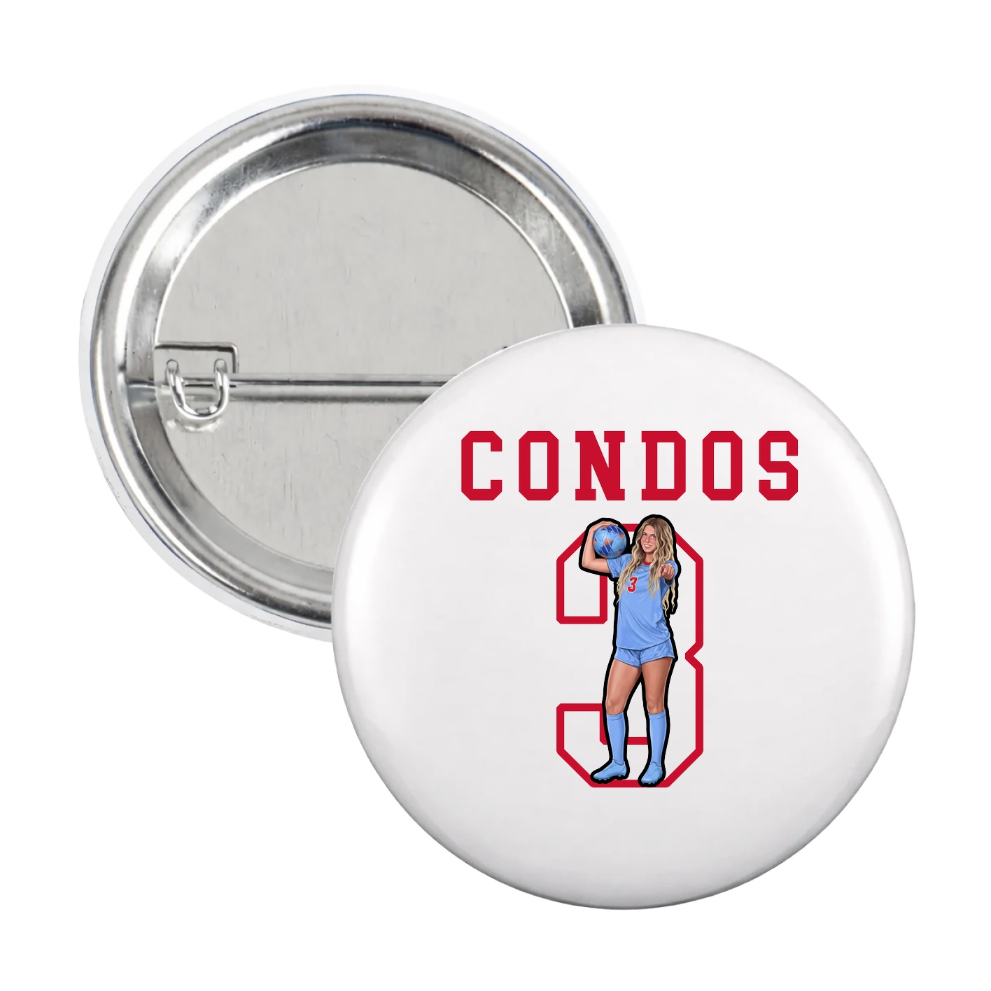 Game Day Button — Shirsey in White