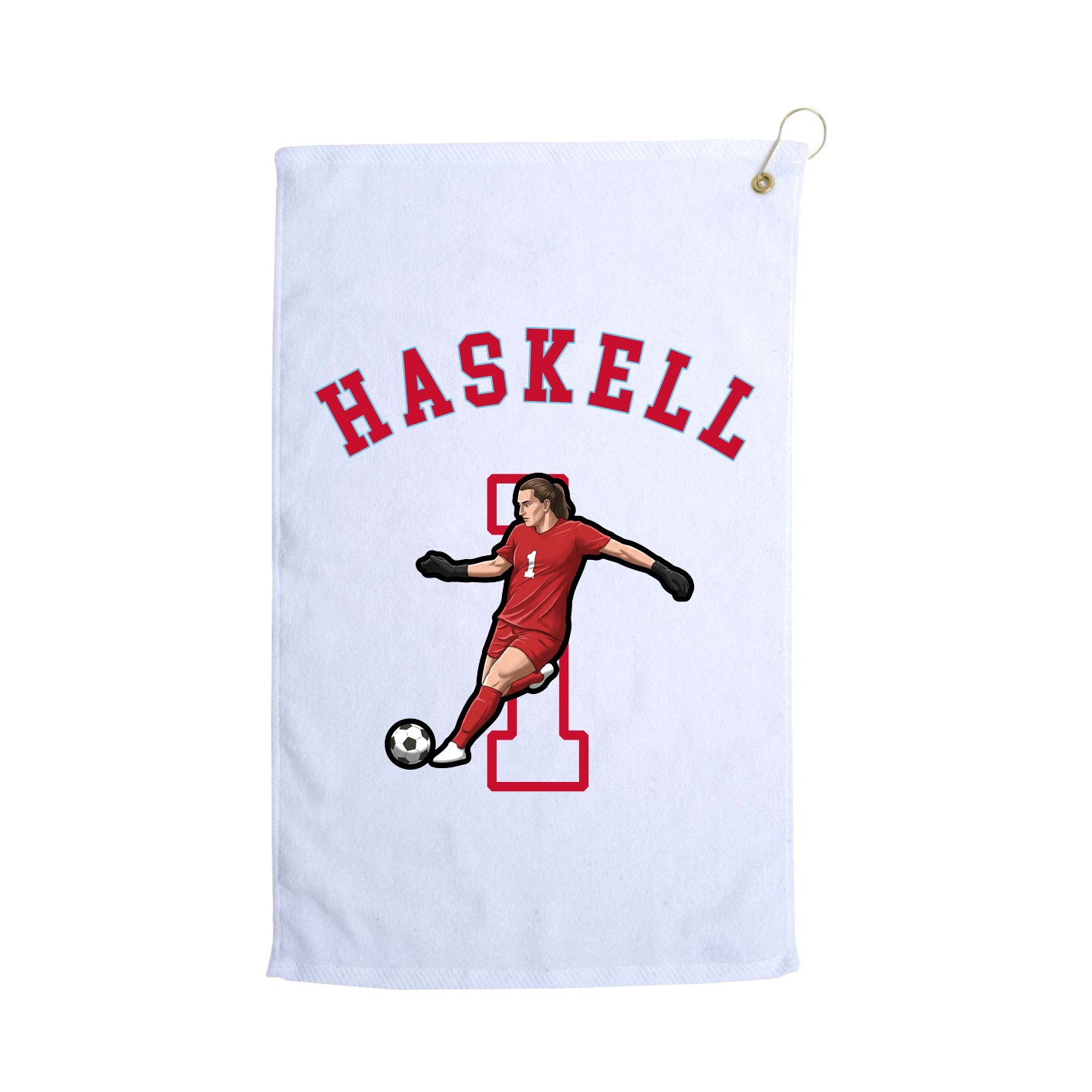 Golf Towel — Shirsey Arch in White