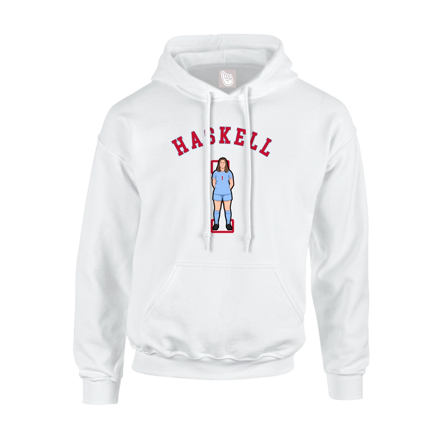Youth Hoodie — Shirsey Arch in White