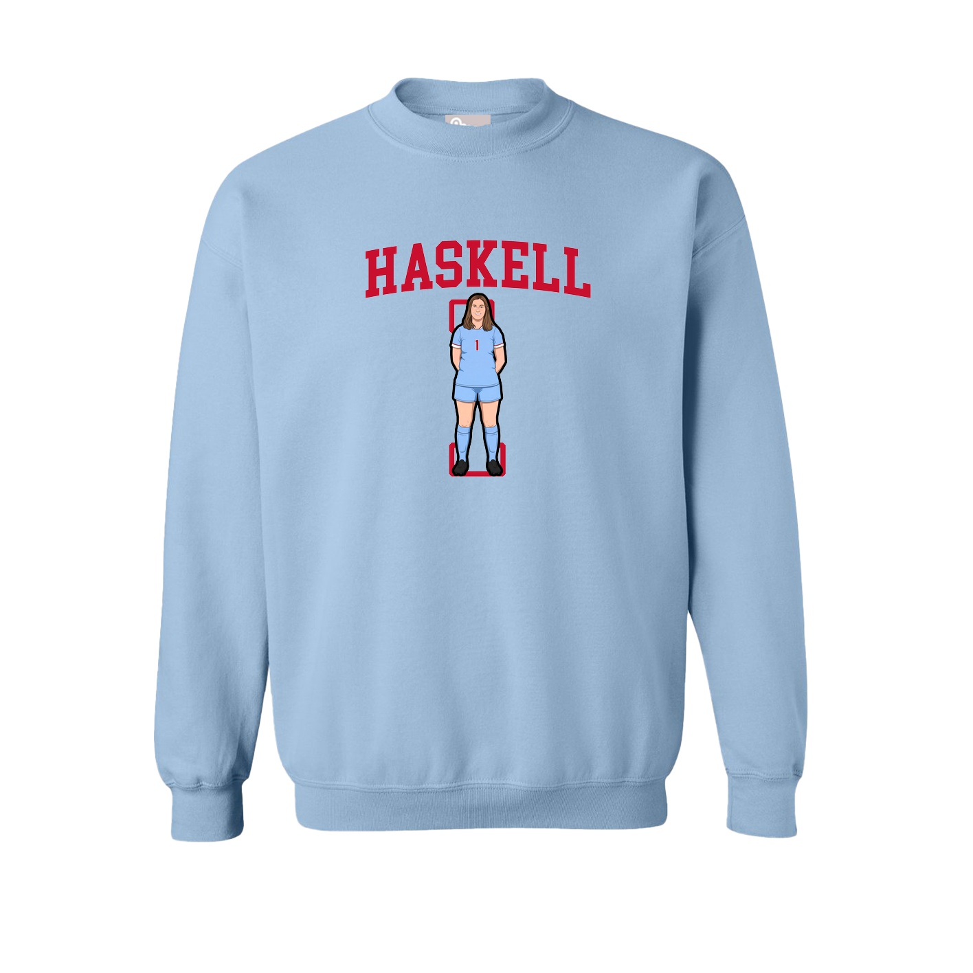 Fleece Crew — Shirsey in Light Blue
