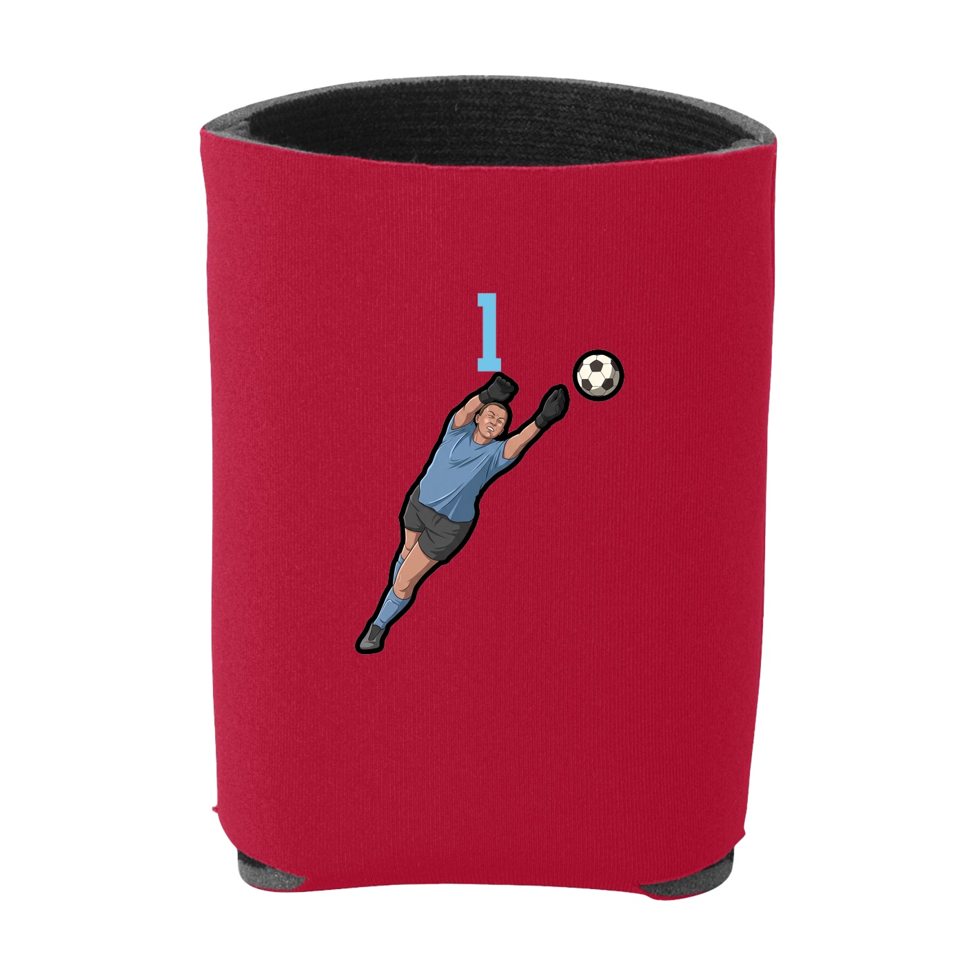 Can Holder — Number Top in Red