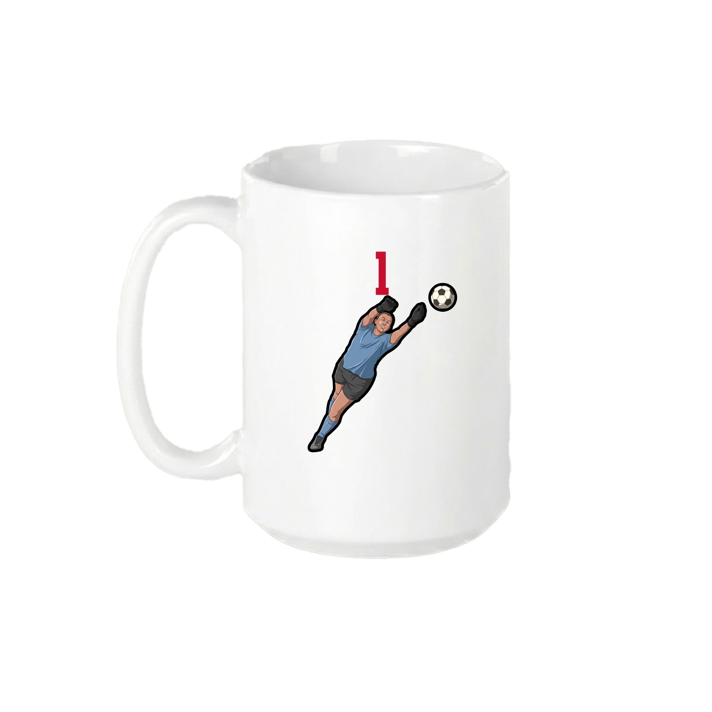 15oz Coffee Mug — Number Top in White