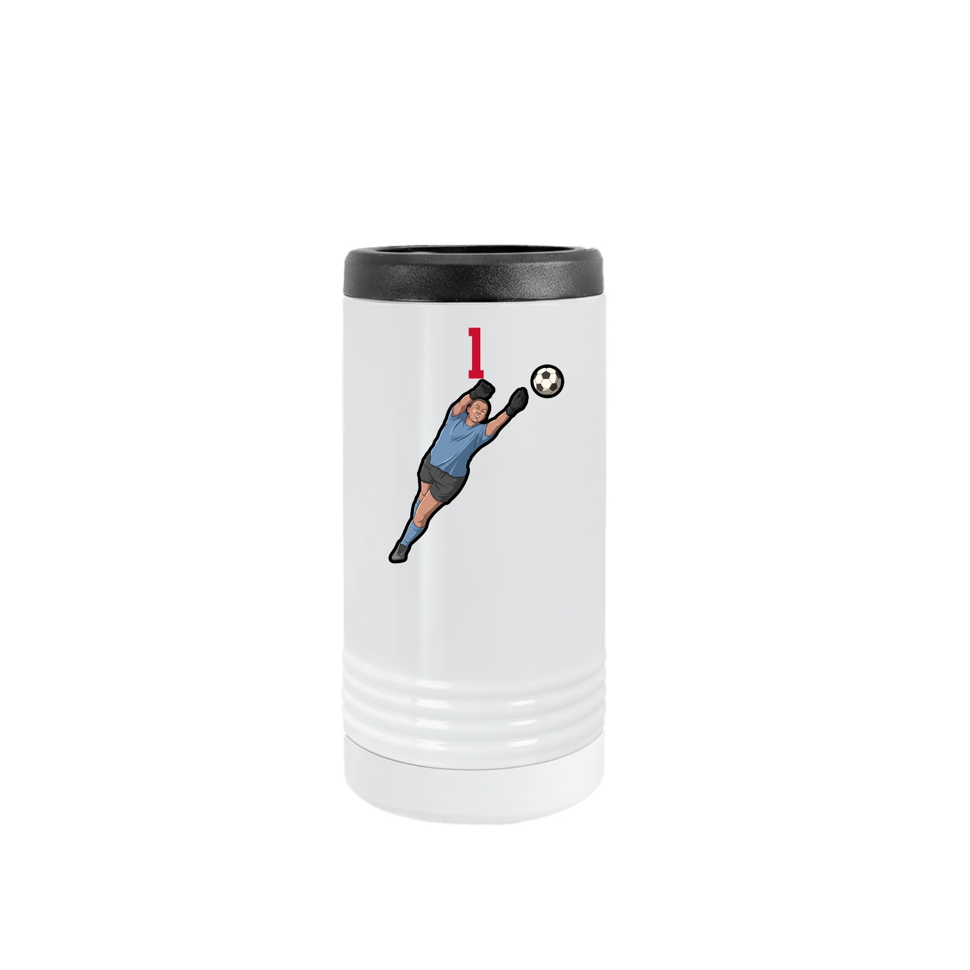 Slim Beverage Holder — Number Top in White