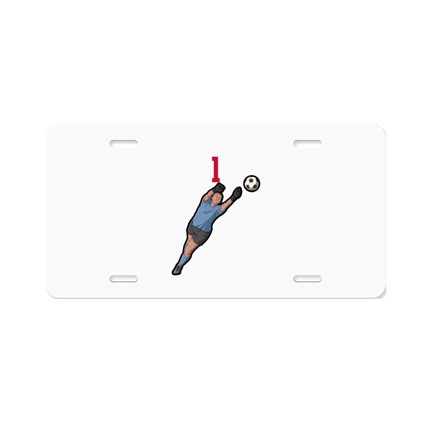 License Plate — Number Top in Classic