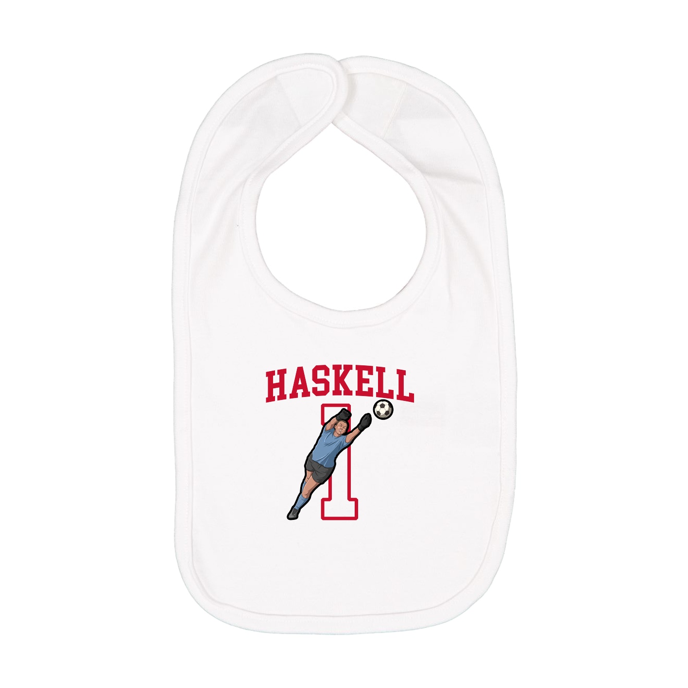 Infant Bib — Shirsey in White