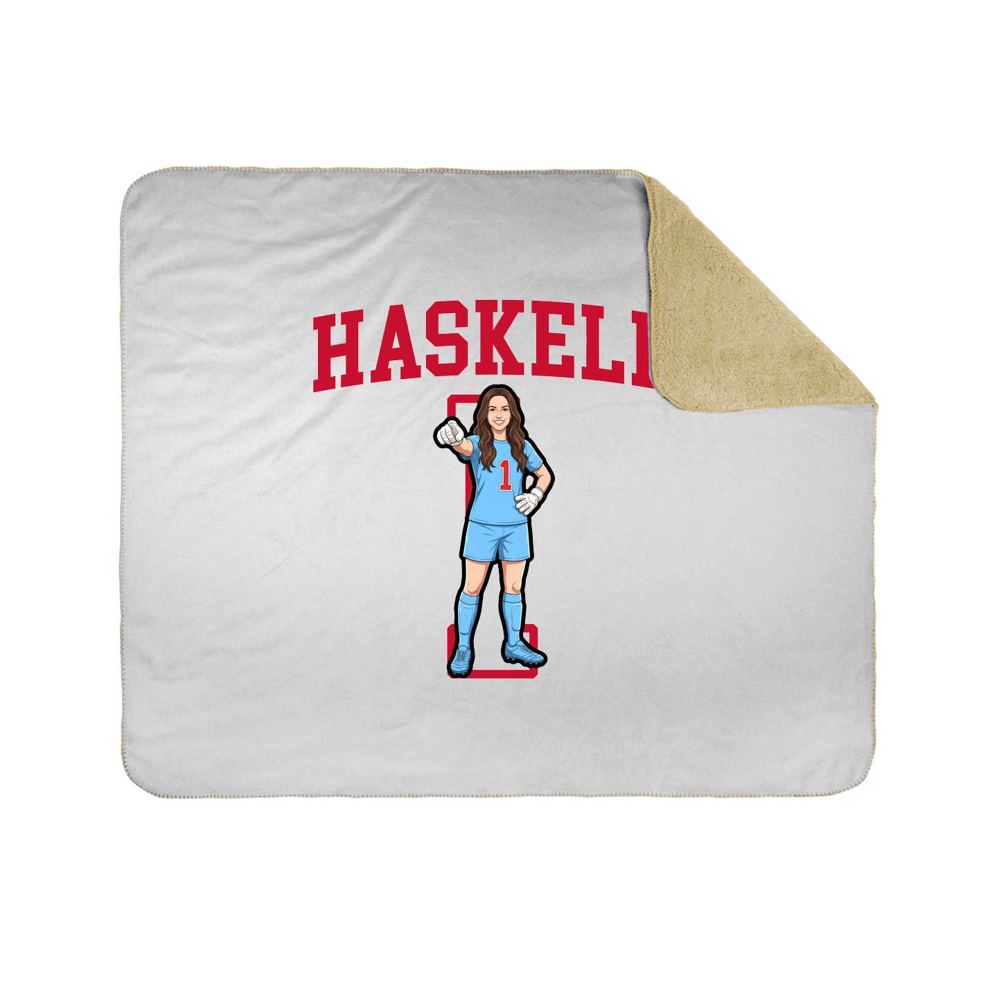 Throw Blanket — Shirsey in White