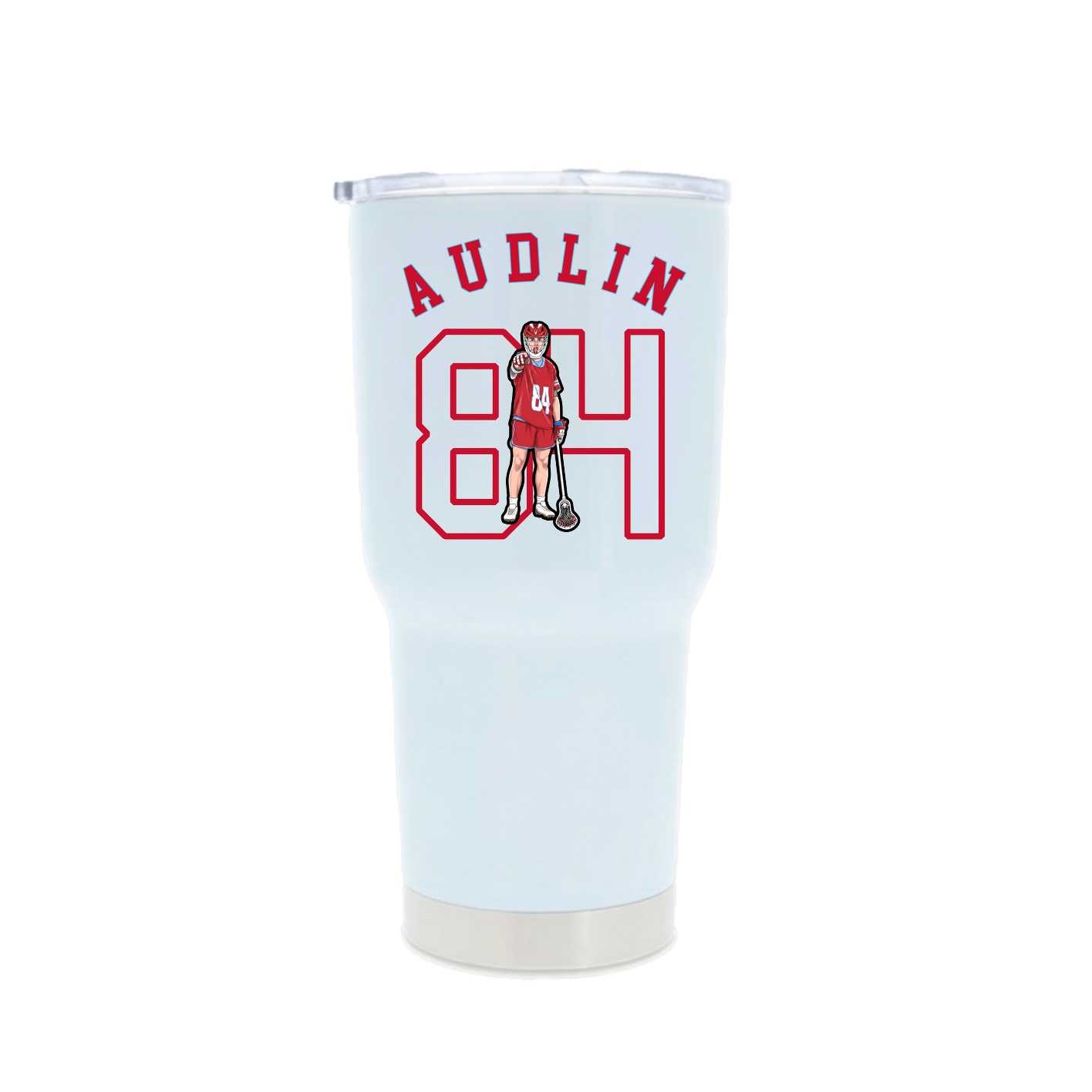 30oz Stainless Steel Tumbler — Shirsey Arch in White