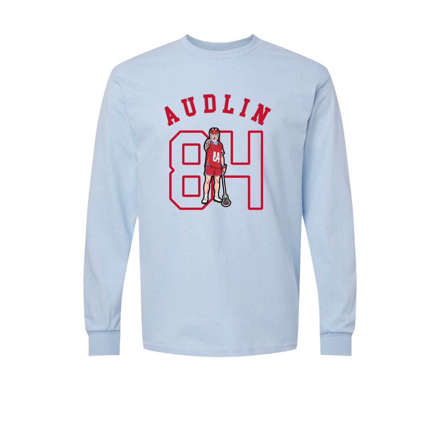 Long Sleeve Tee — Shirsey Arch in Light Blue