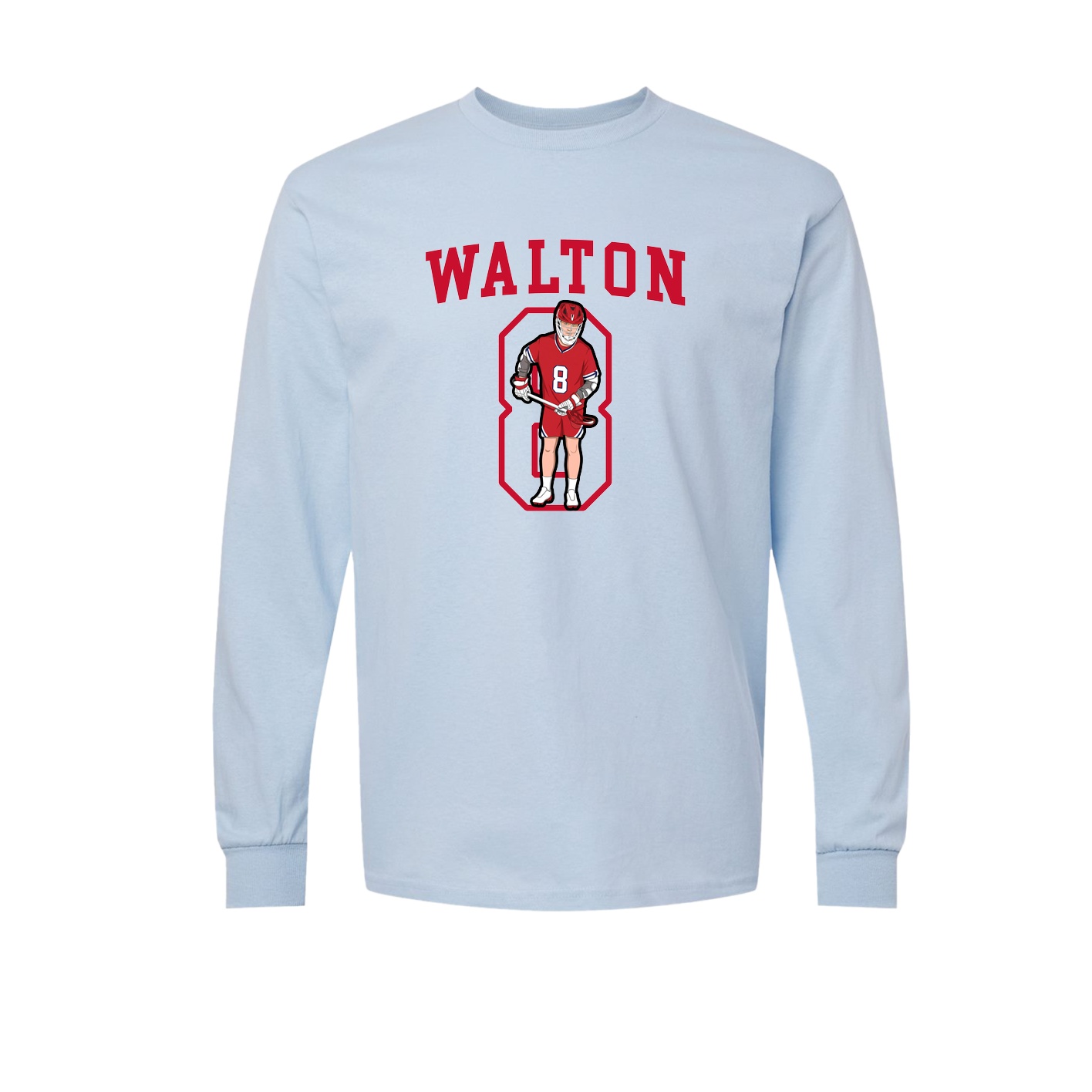 Long Sleeve Tee — Shirsey in Light Blue