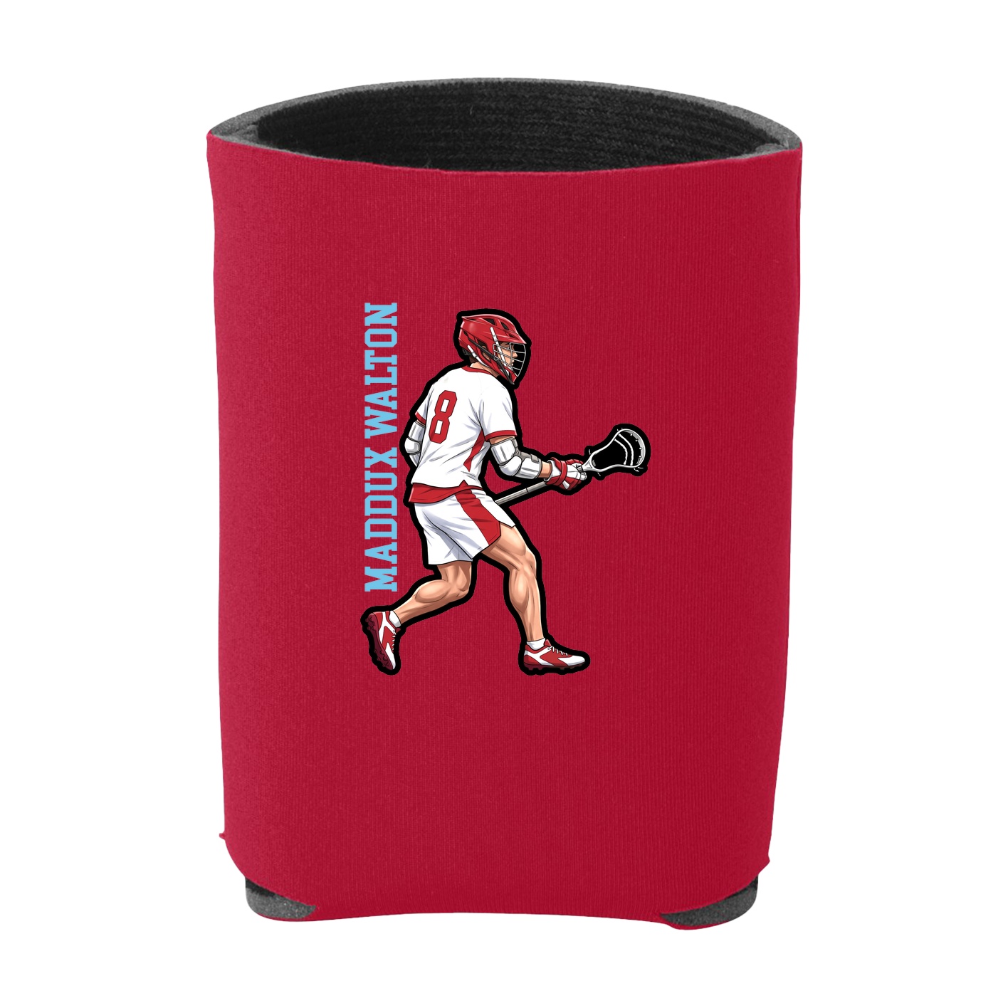 Can Holder — Name Vertical in Red