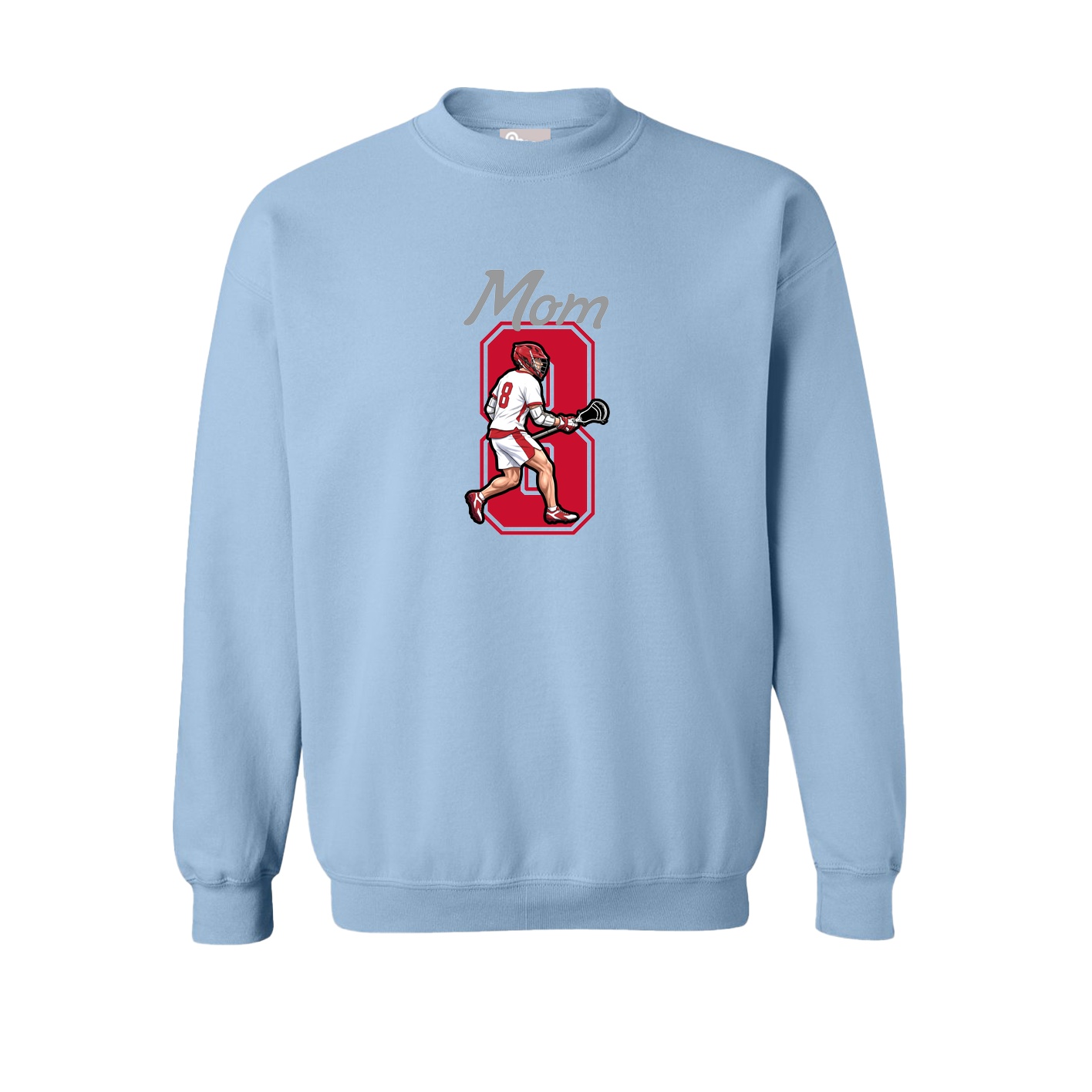 Fleece Crew — Mothers Day Shirsey in Light Blue