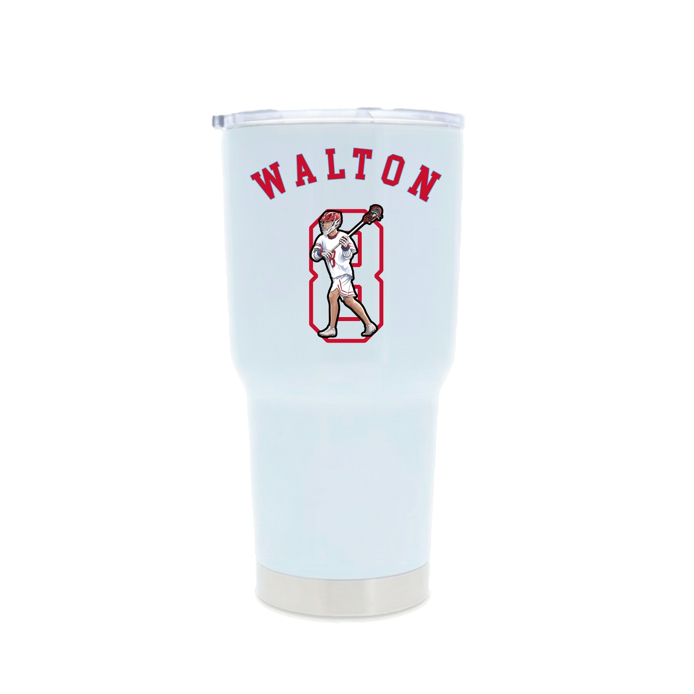 30oz Stainless Steel Tumbler — Shirsey Arch in White