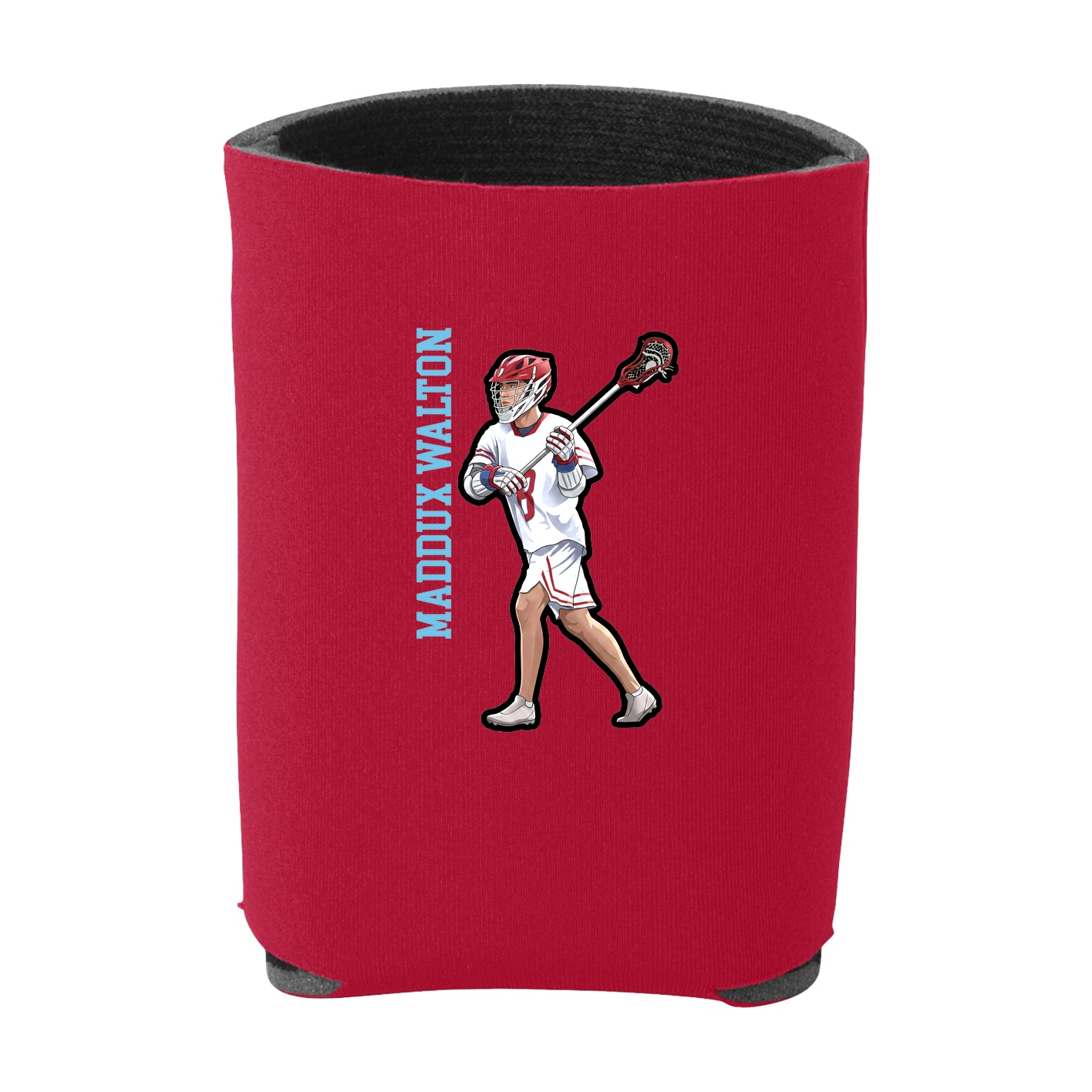 Can Holder — Name Vertical in Red
