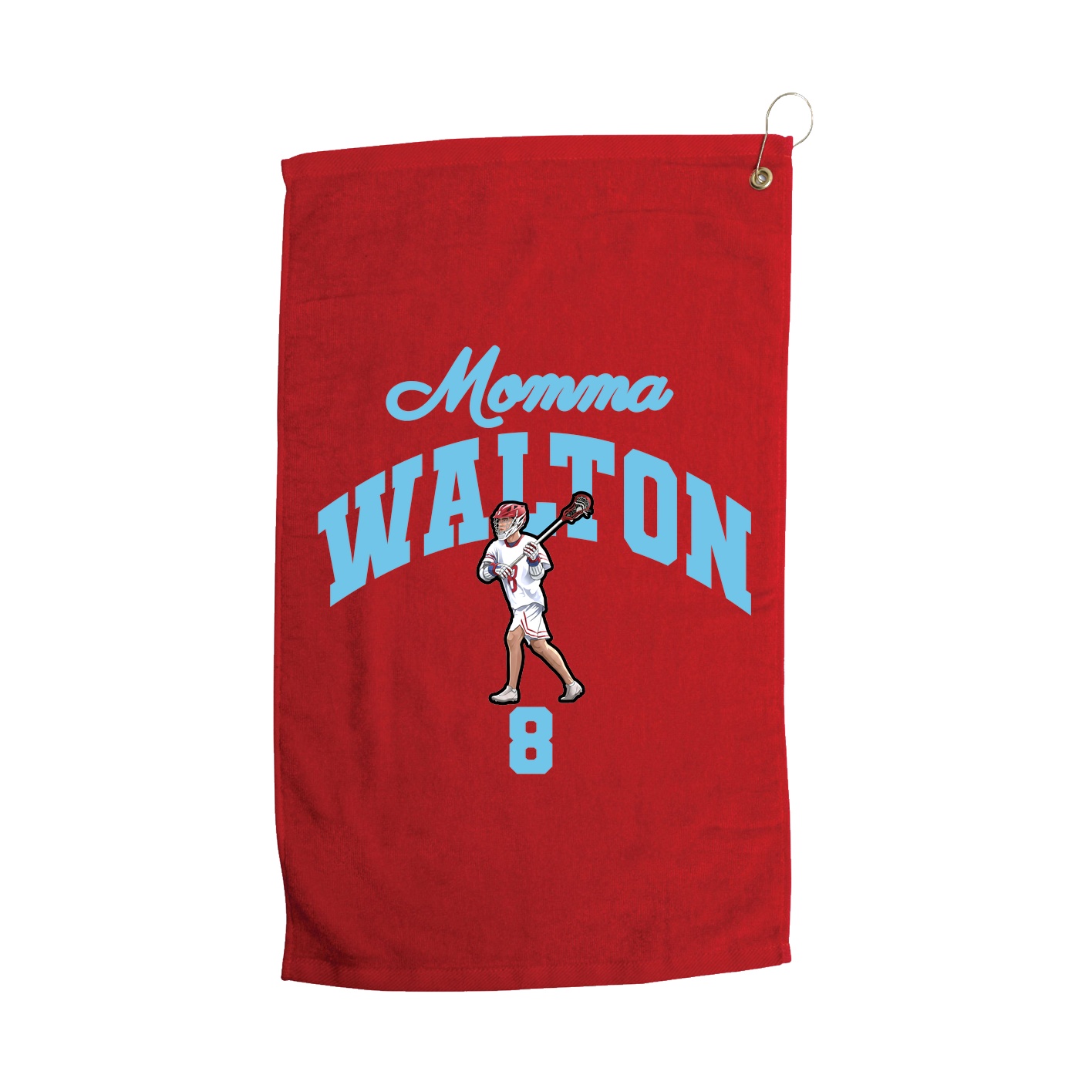 Golf Towel — Mothers Day Arch in Red