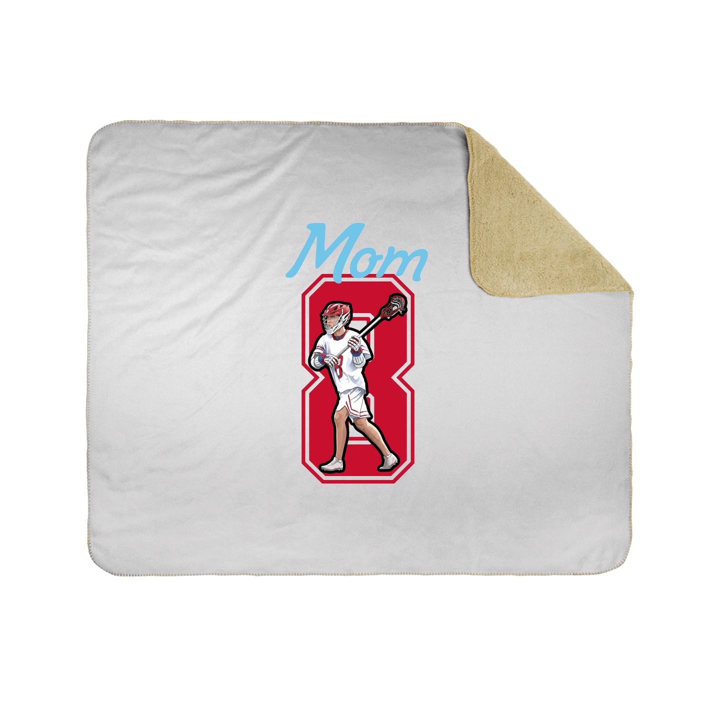 Throw Blanket — Mothers Day Shirsey in White
