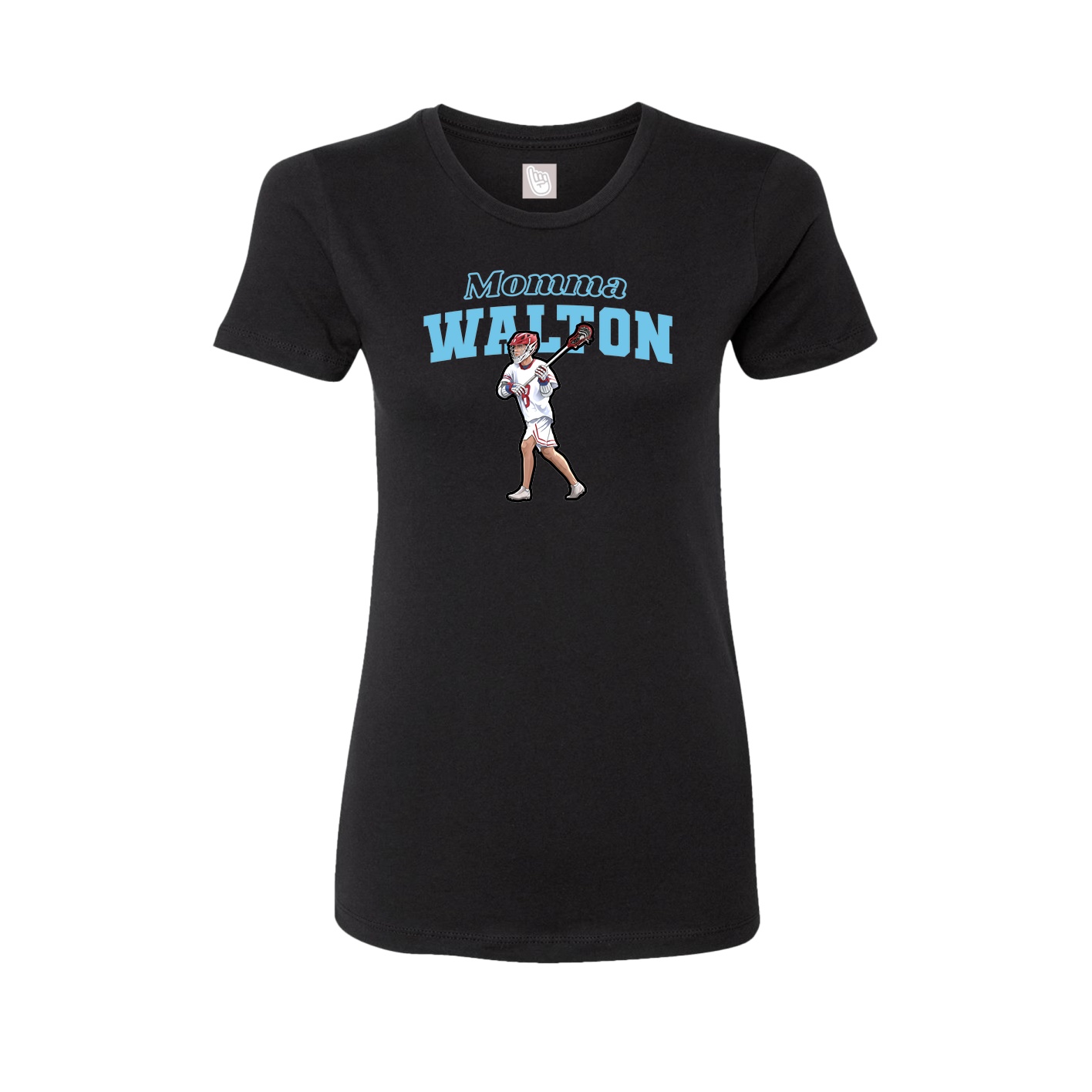 Womens Tee — Mothers Day Block in Black