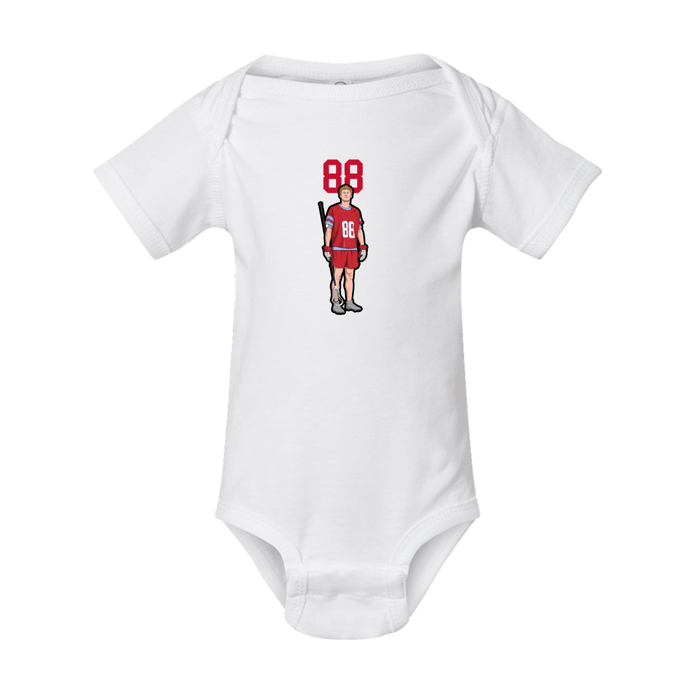 Baby Onesie — Number Top in White