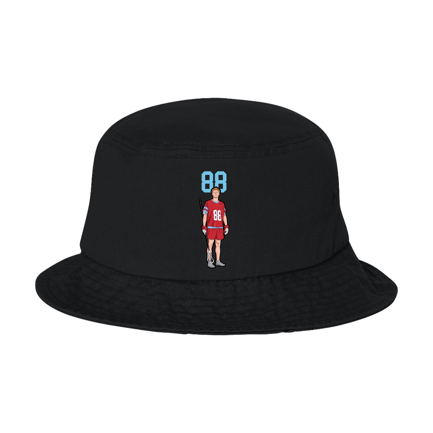 Bucket Cap — Number Top in Black