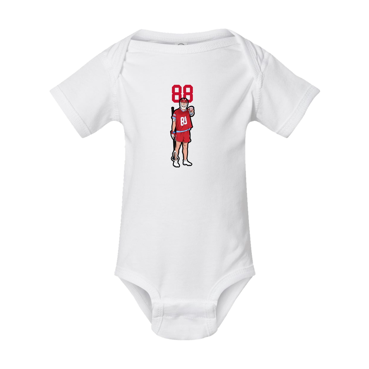 Baby Onesie — Number Top in White