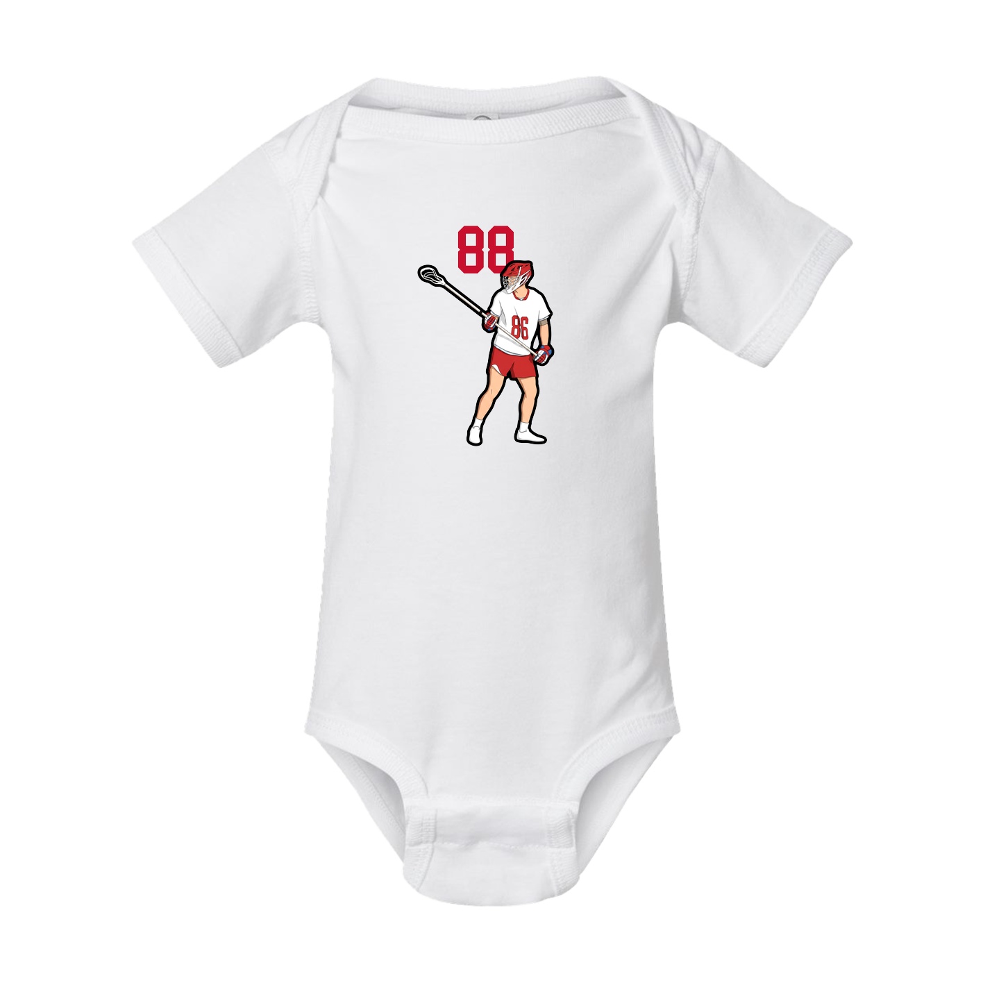 Baby Onesie — Number Top in White