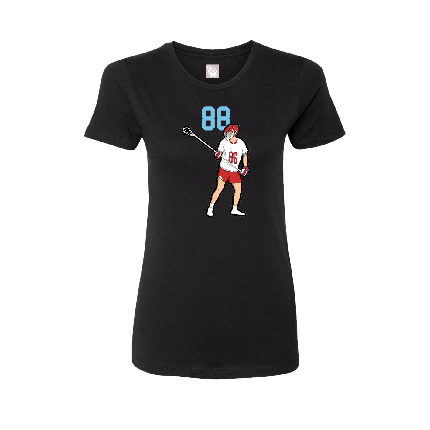 Womens Tee — Number Top in Black