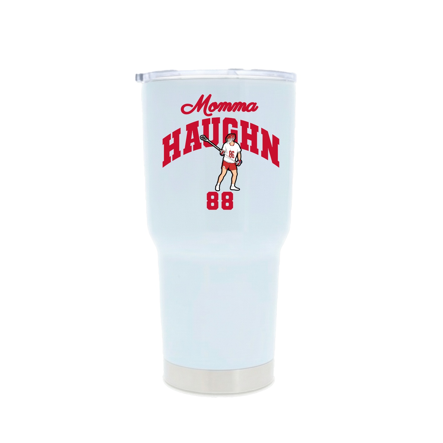 30oz Stainless Steel Tumbler — Mothers Day Arch in White
