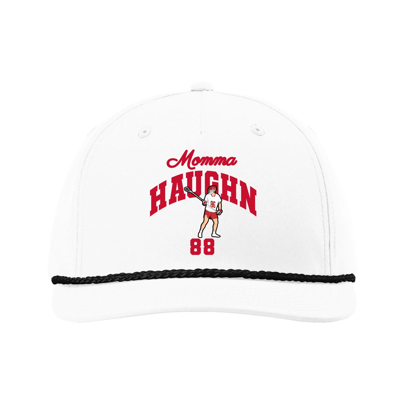 Five-Panel Classic Rope Cap — Mothers Day Arch in White
