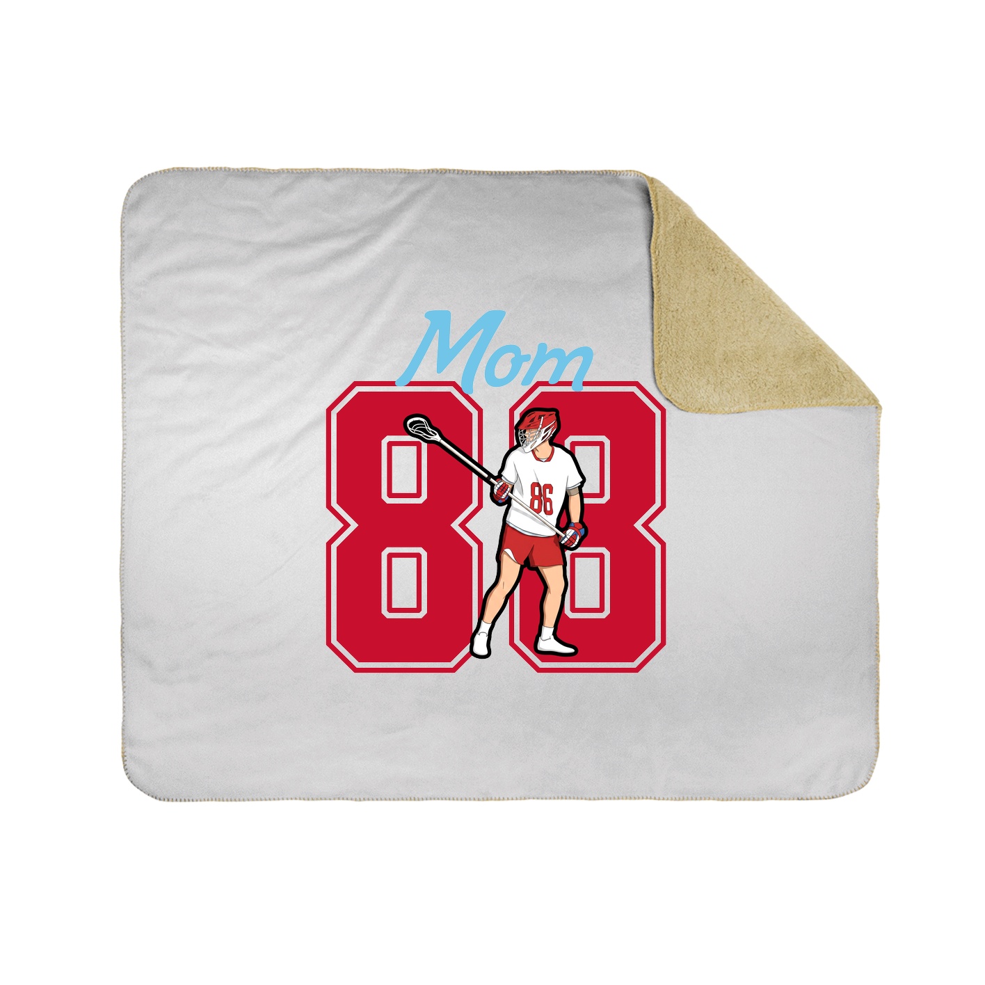 Throw Blanket — Mothers Day Shirsey in White