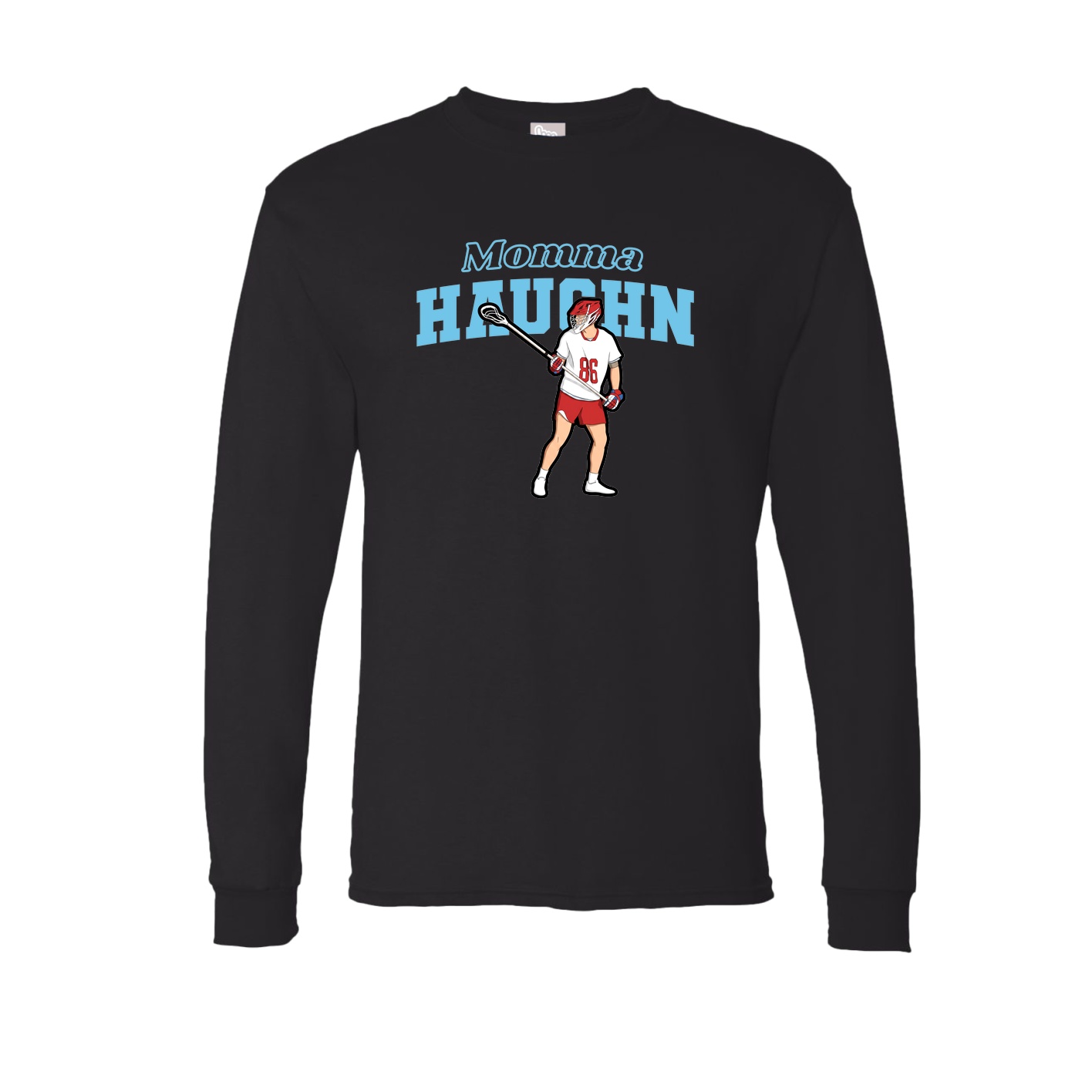 Long Sleeve Tee — Mothers Day Block in Black