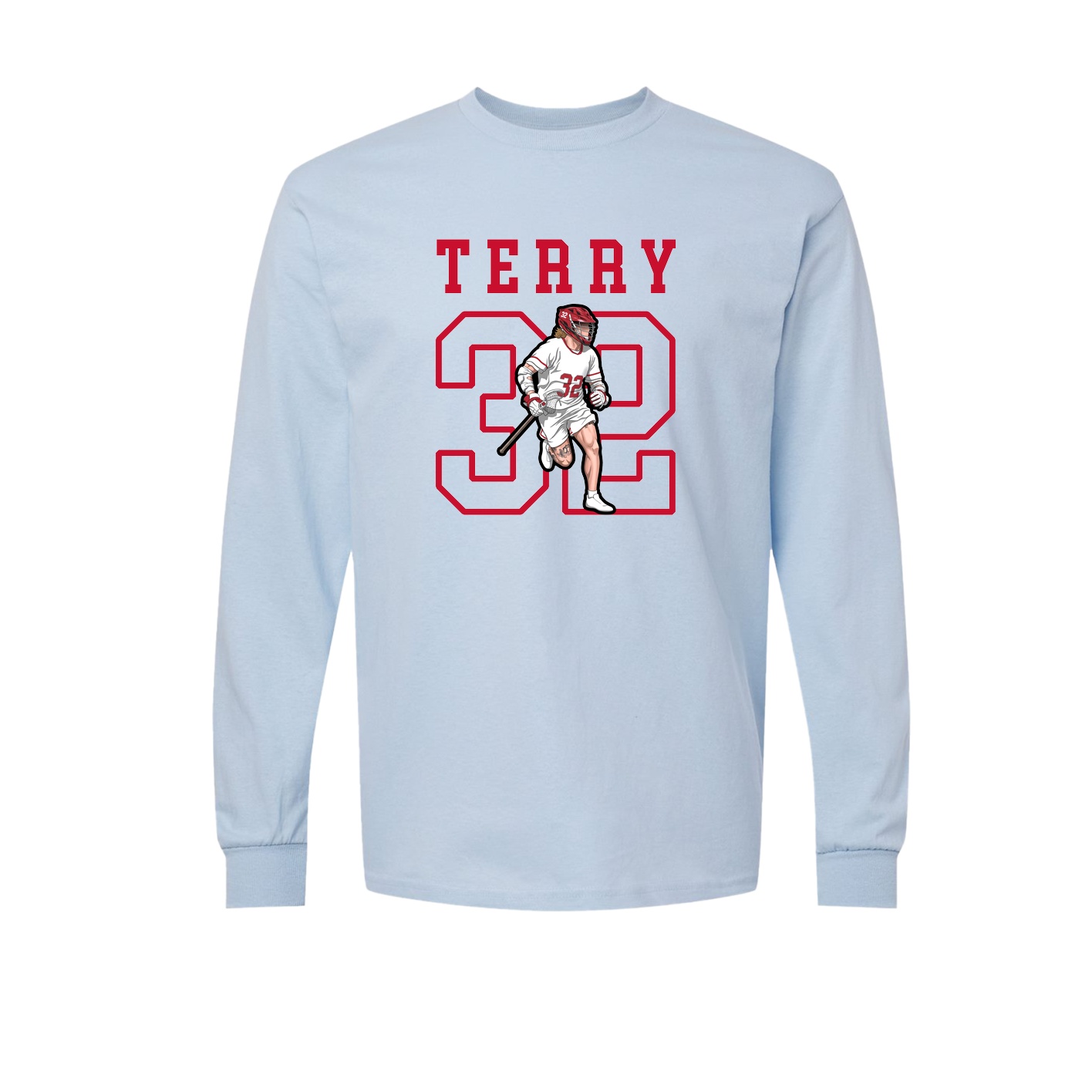 Long Sleeve Tee — Shirsey in Light Blue