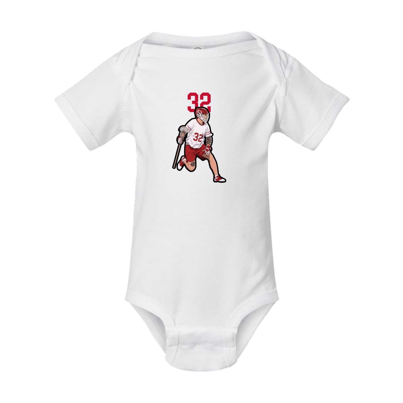 Baby Onesie — Number Top in White