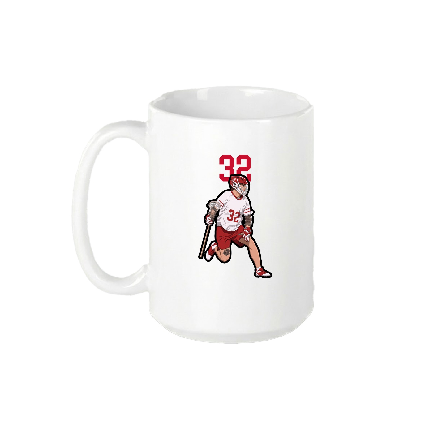 15oz Coffee Mug — Number Top in White