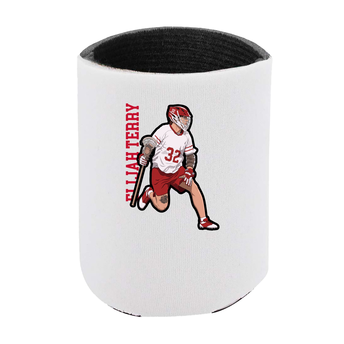 Can Holder — Name Vertical in White