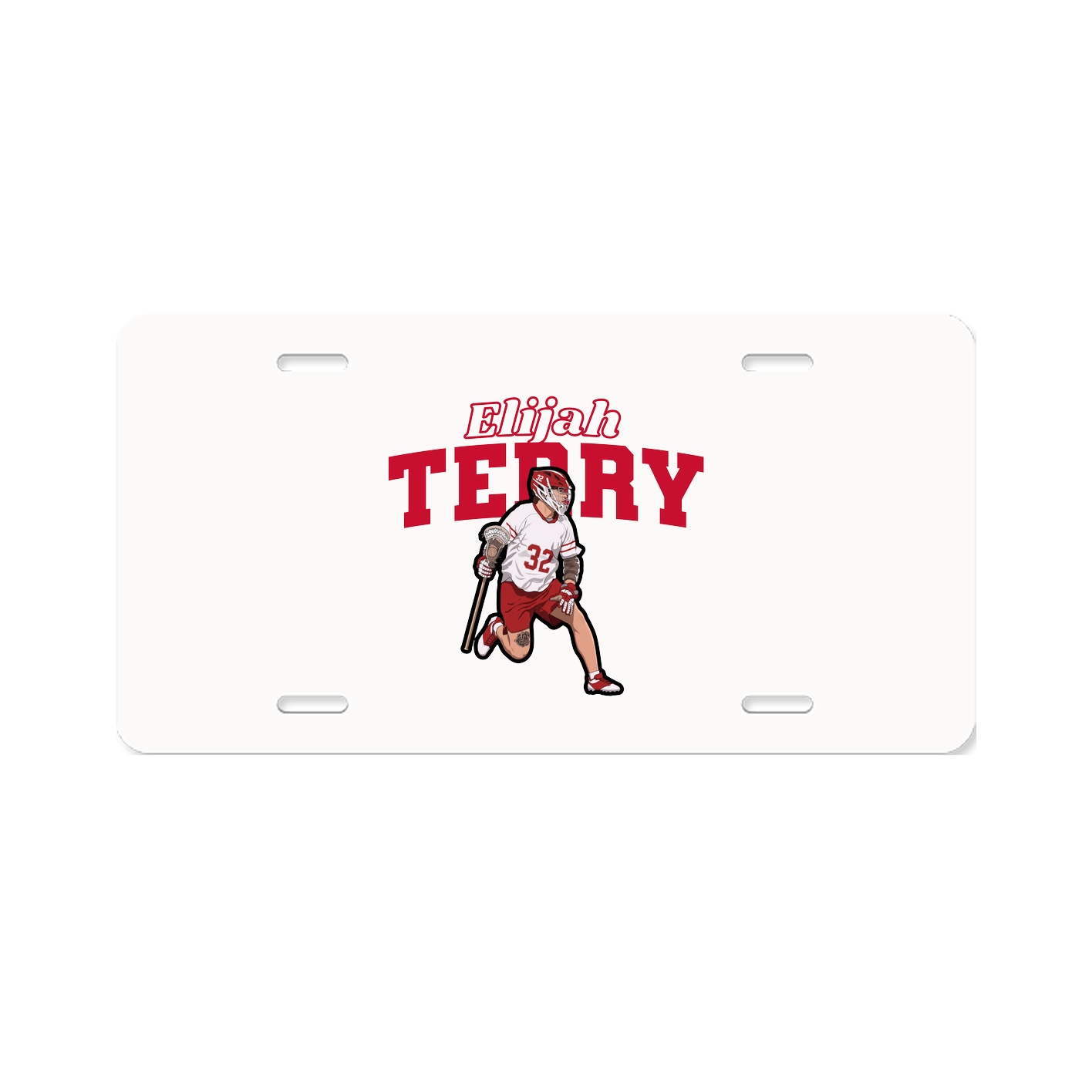 License Plate — Name Arch in Classic