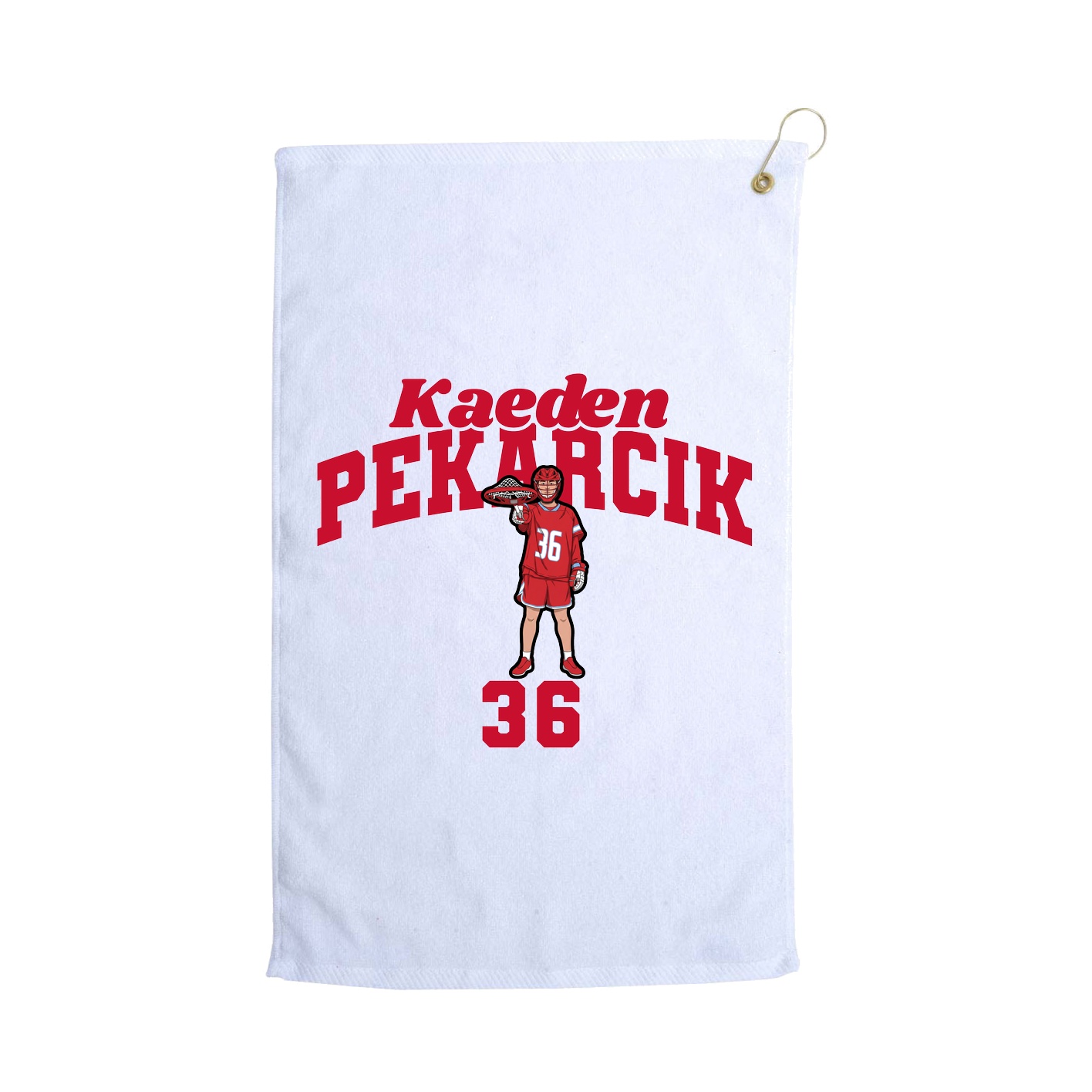 Golf Towel — Signature Arch in White