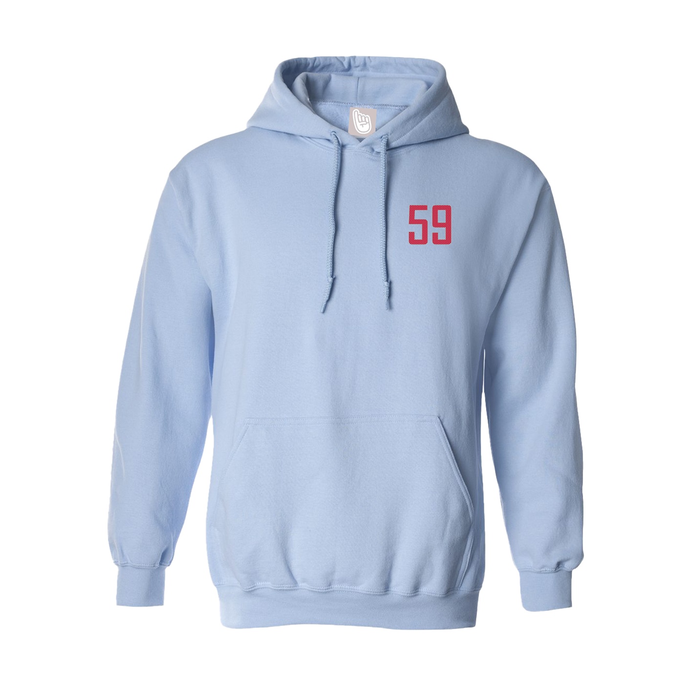 Hoodie — Front Shirsy in Light Blue
