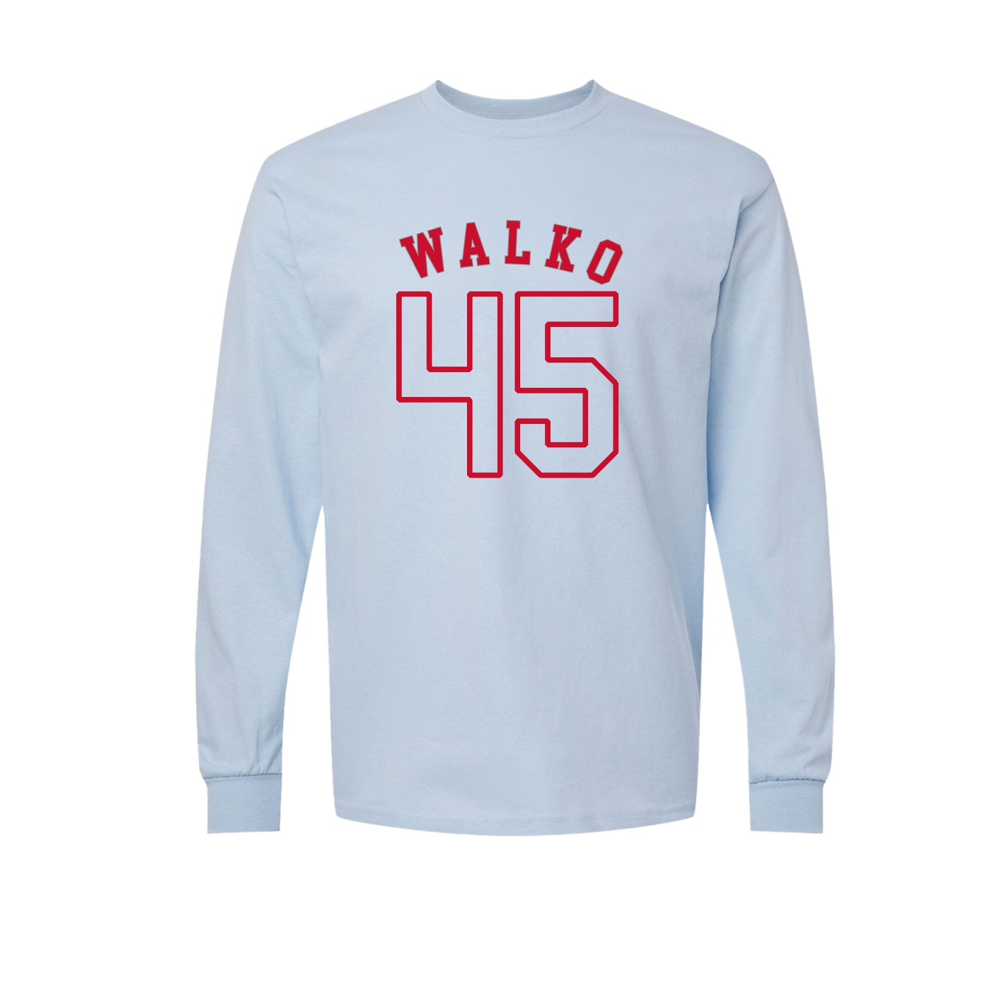 Long Sleeve Tee — Shirsey Arch in Light Blue