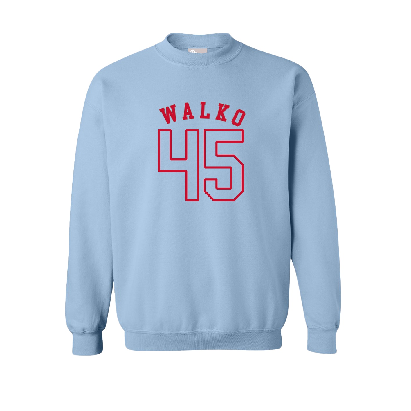 Fleece Crew — Shirsey Arch in Light Blue