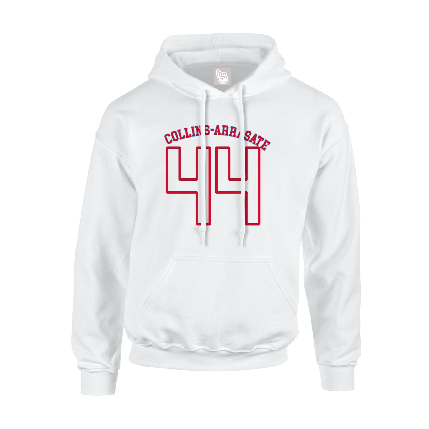 Youth Hoodie — Shirsey Arch in White