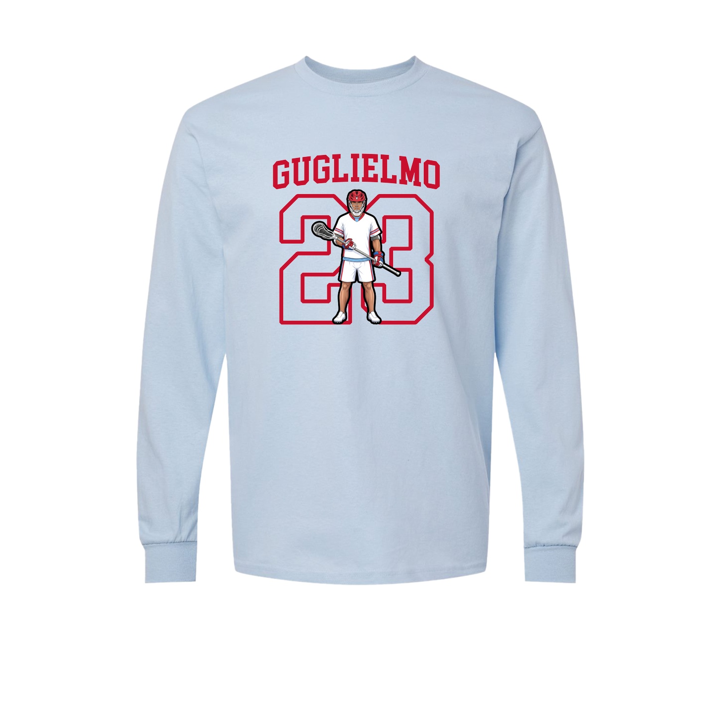 Long Sleeve Tee — Shirsey in Light Blue
